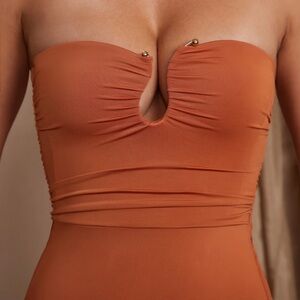 DULCINEA thigh high split maxi dress